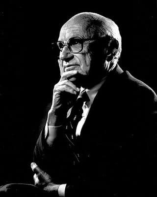 Retrato: Milton Friedman