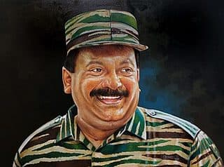 Retrato: Velupillai Prabhakaran